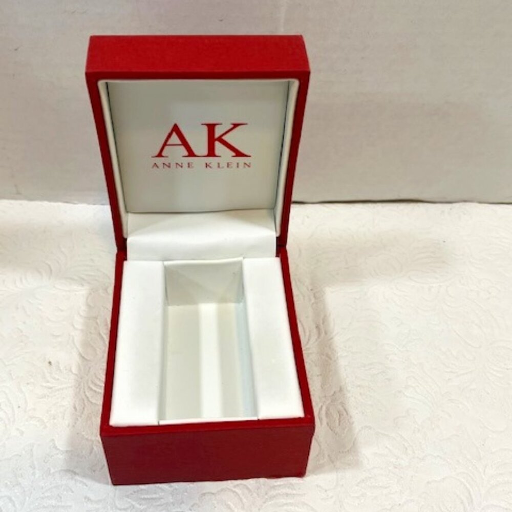 Anne Klein AK EMPTY Red Presentation Storage Watch Box Case 3"x3.75"x2.5